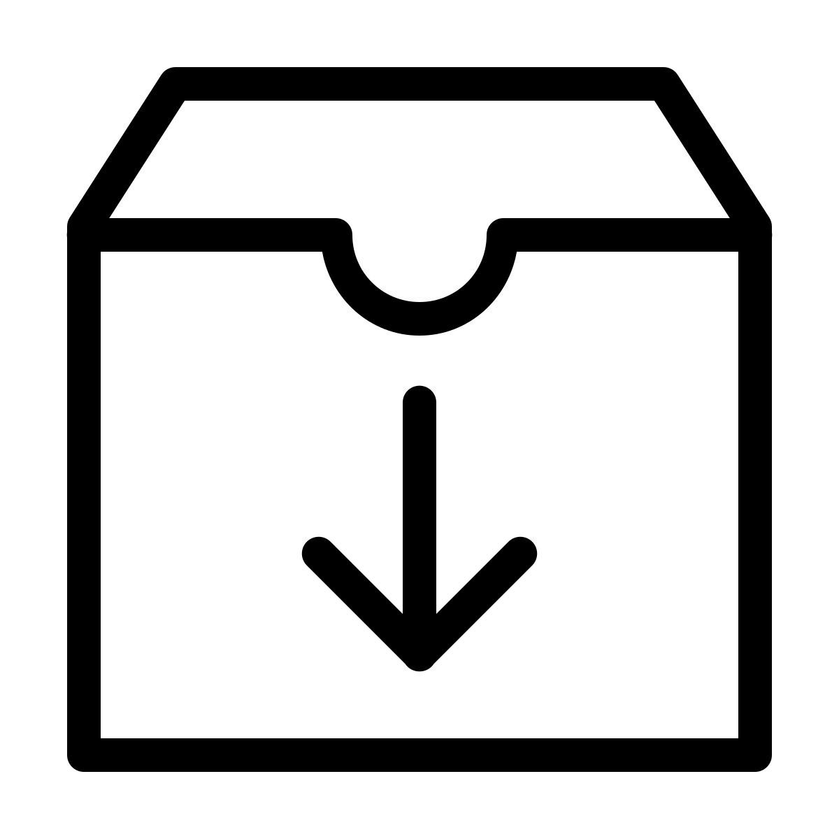 ios 17 outlined style downloads icon