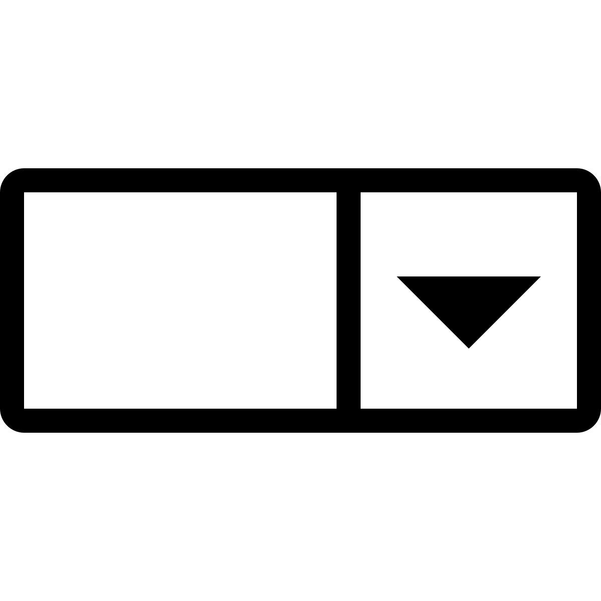 ios 17 outlined style 드롭 다운 필드 icon