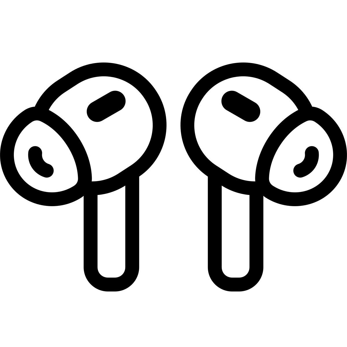 ios 17 outlined style 耳塞式耳机 airpods pro icon