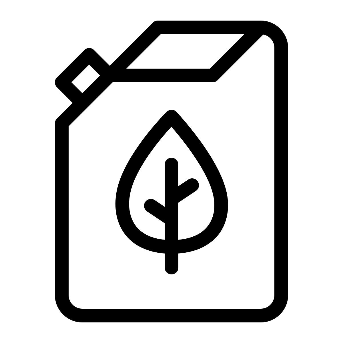 ios 17 outlined style 친환경 연료 icon