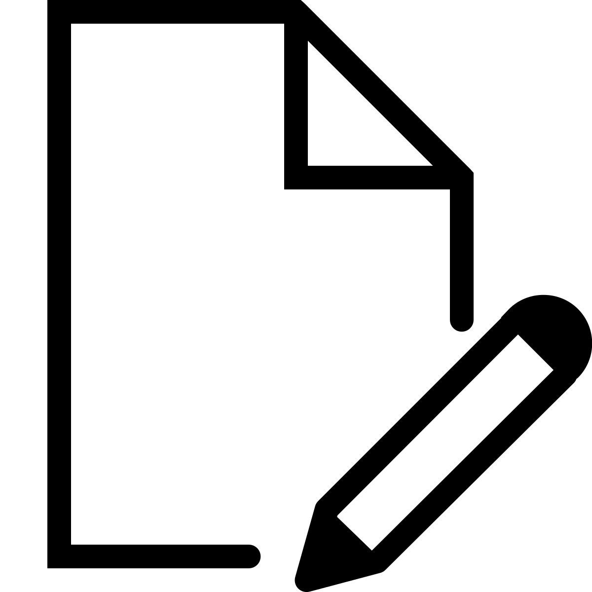 ios 17 outlined style edit file icon