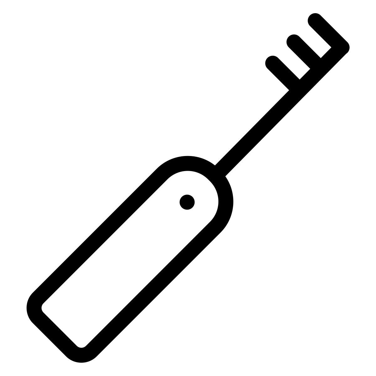 ios 17 outlined style electric toothbrush icon