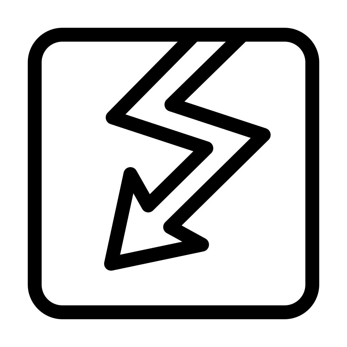ios 17 outlined style electricidad icon