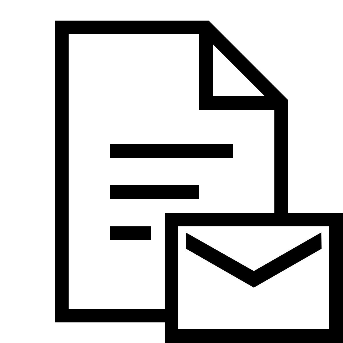 ios 17 outlined style email document icon