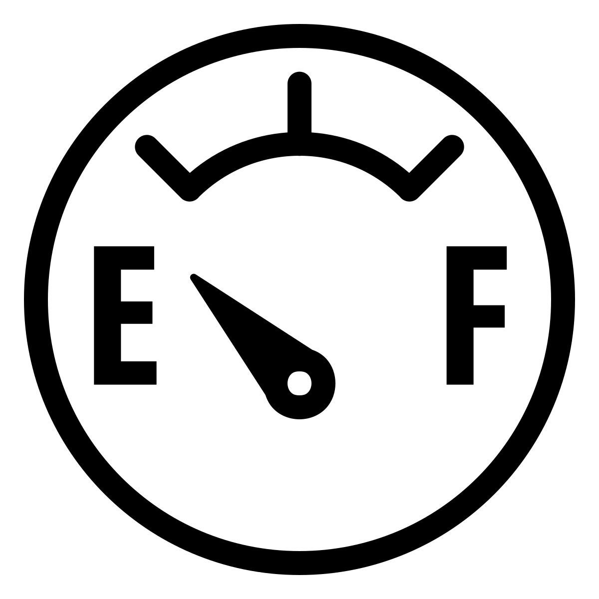 ios 17 outlined style tanque vazio icon