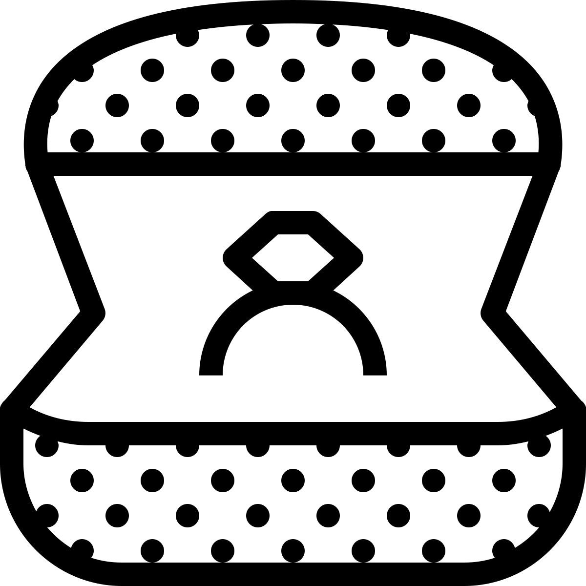 ios 17 outlined style 订婚戒指 icon