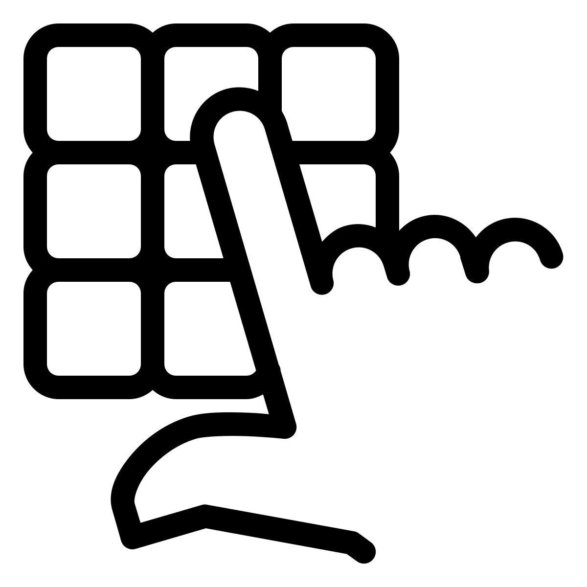 ios 17 outlined style pin pad icon