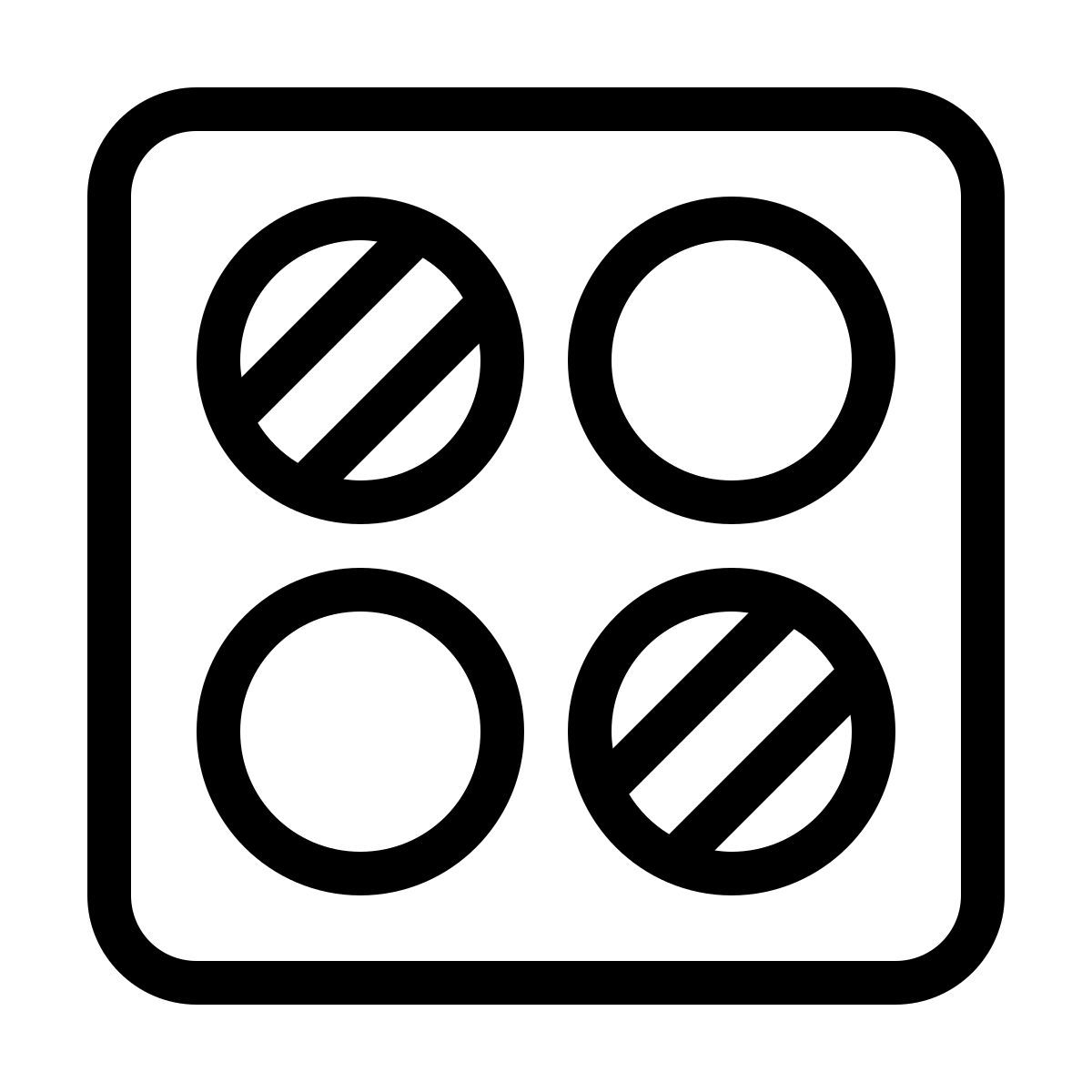 ios 17 outlined style ombres à paupières icon