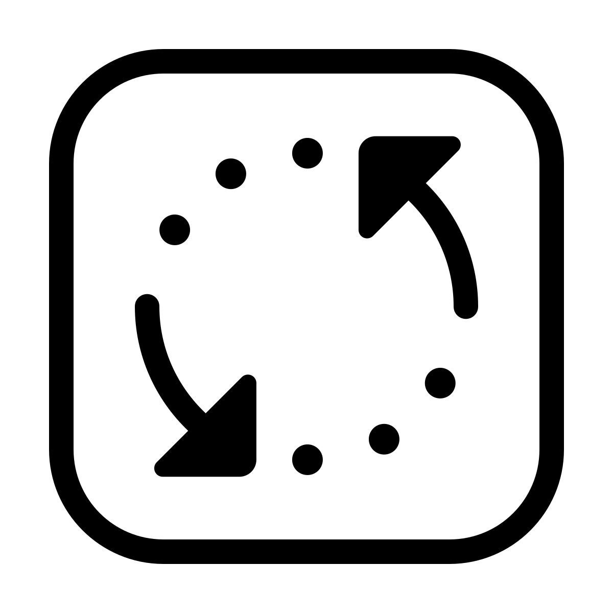 ios 17 outlined style 얼굴 교환기 icon