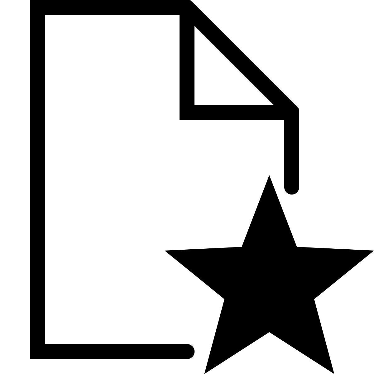 ios 17 outlined style fichier favori icon