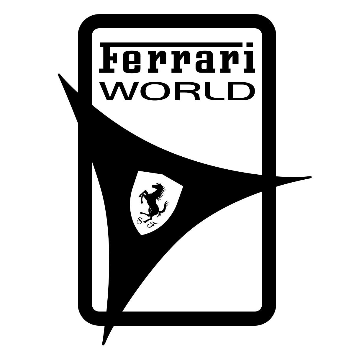 ios 17 outlined style ferrari land icon