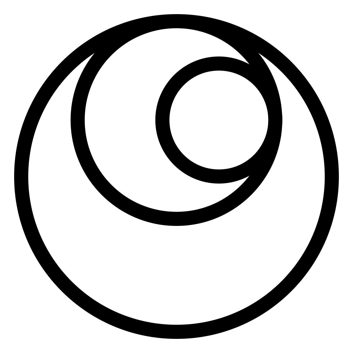 ios 17 outlined style círculos icon