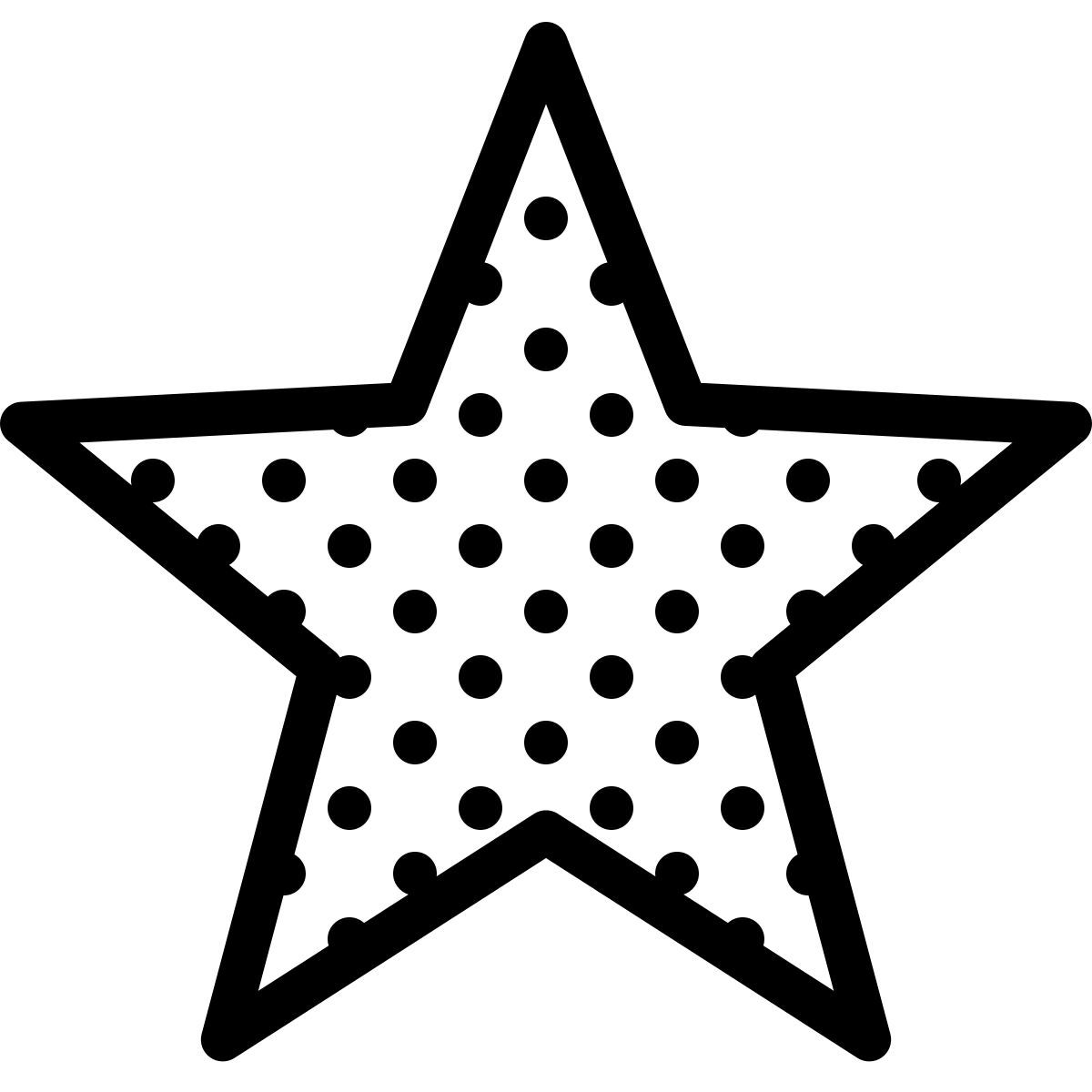 ios 17 outlined style 채워진 스타 icon