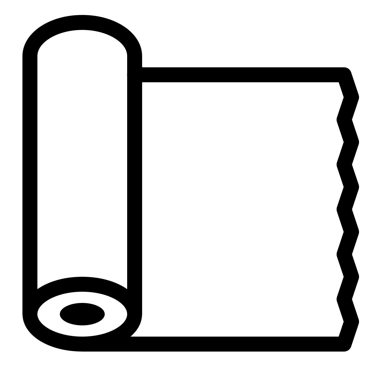 ios 17 outlined style foil roll icon