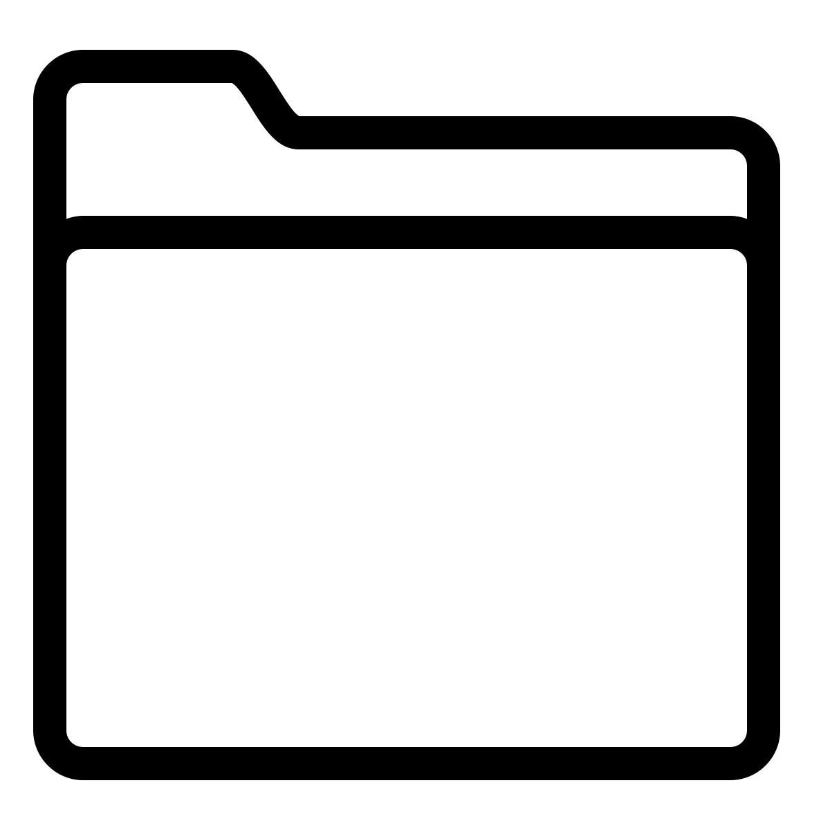 ios 17 outlined style 文件夹 icon