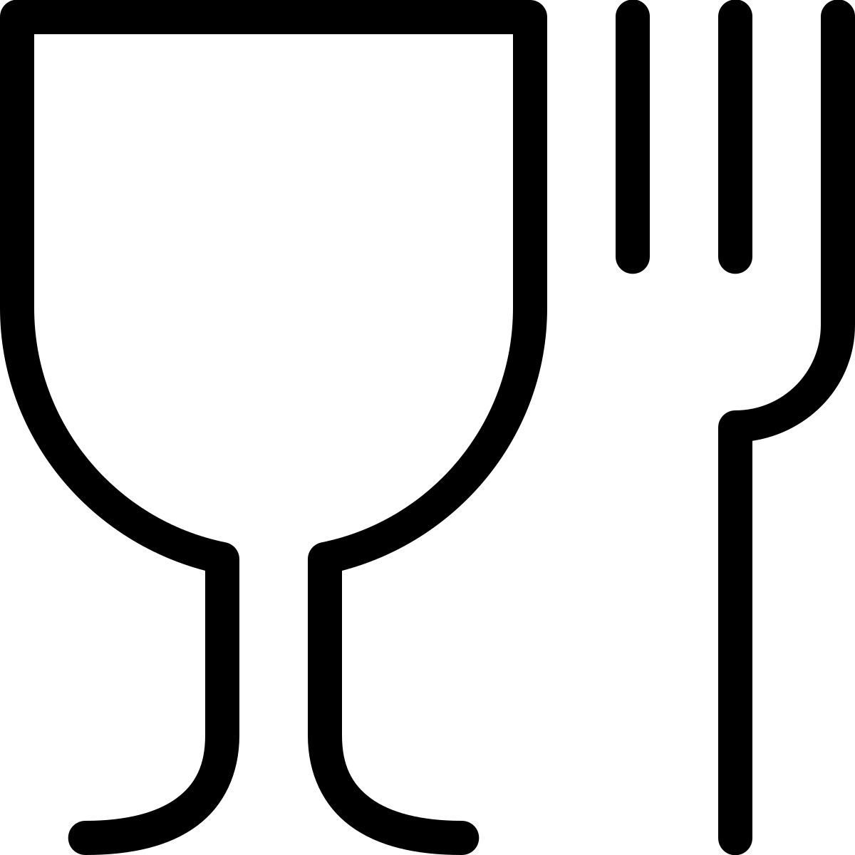 ios 17 outlined style 餐饮 icon