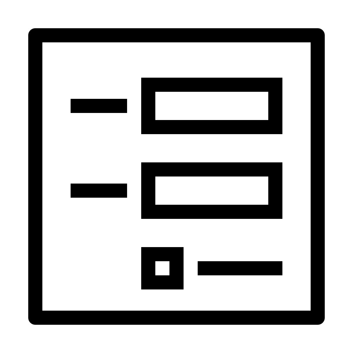 ios 17 outlined style formulario icon