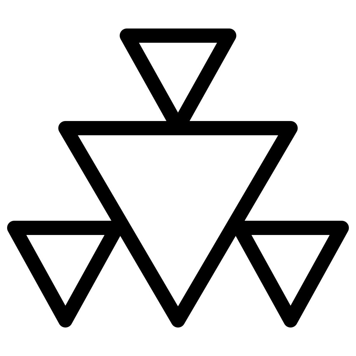 ios 17 outlined style fractal icon