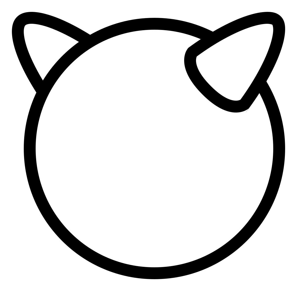 ios 17 outlined style free bsd icon