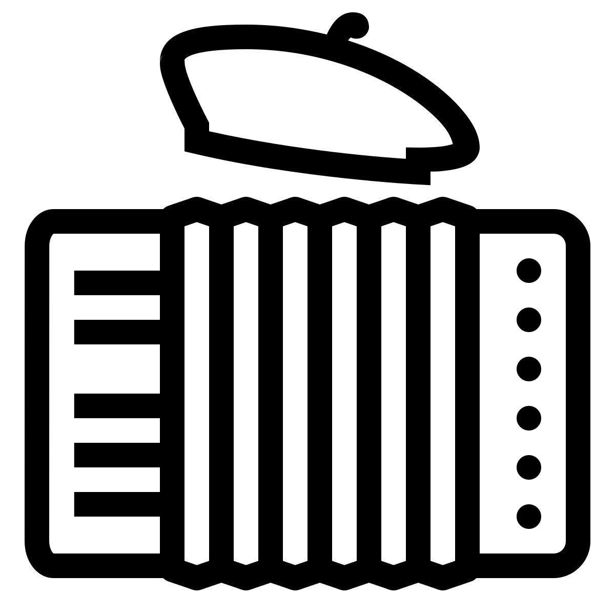 ios 17 outlined style french music icon