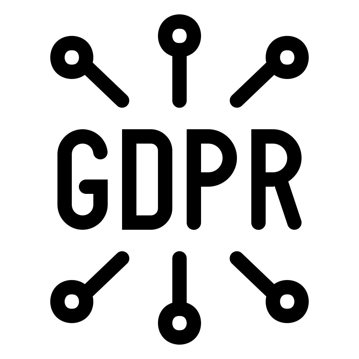 ios 17 outlined style gdpr data icon