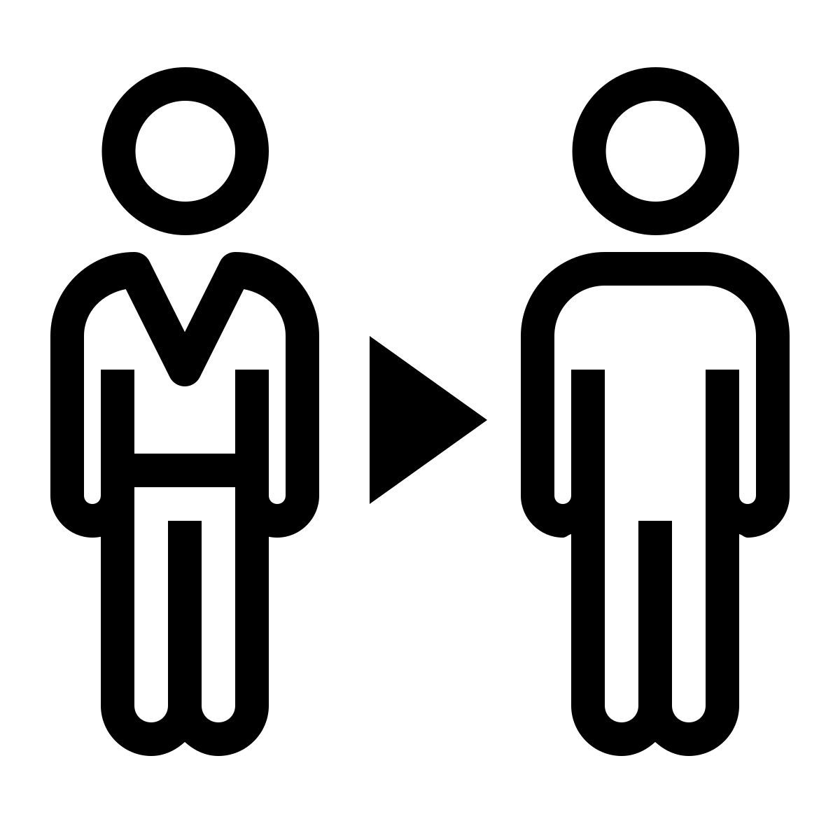 ios 17 outlined style get undressed icon