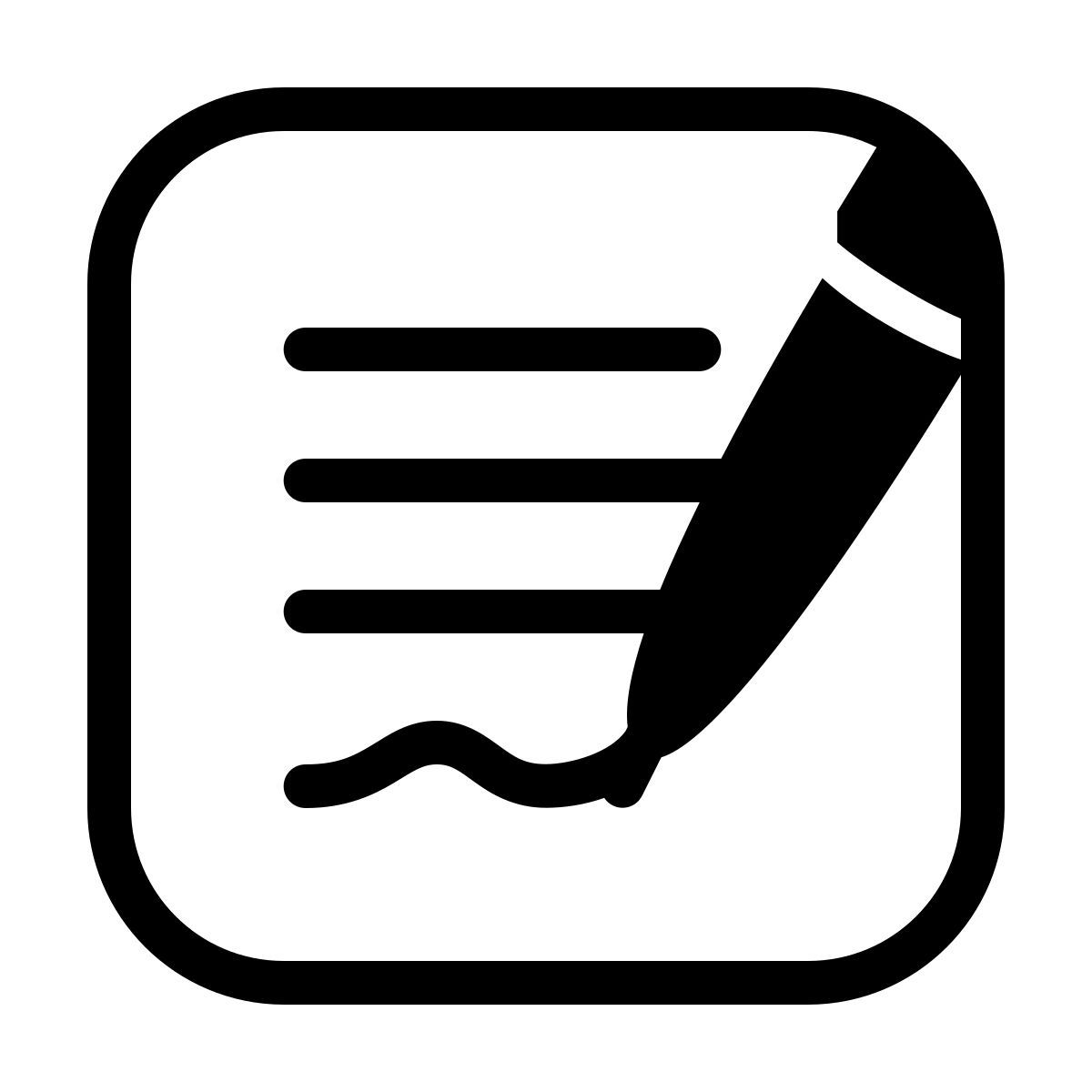 ios 17 outlined style application icon