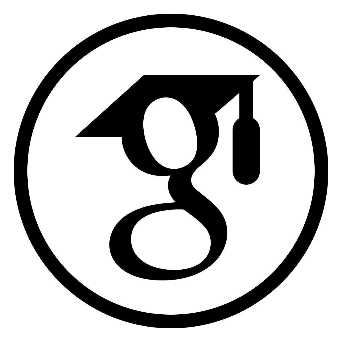 ios 17 outlined style google scholar icon