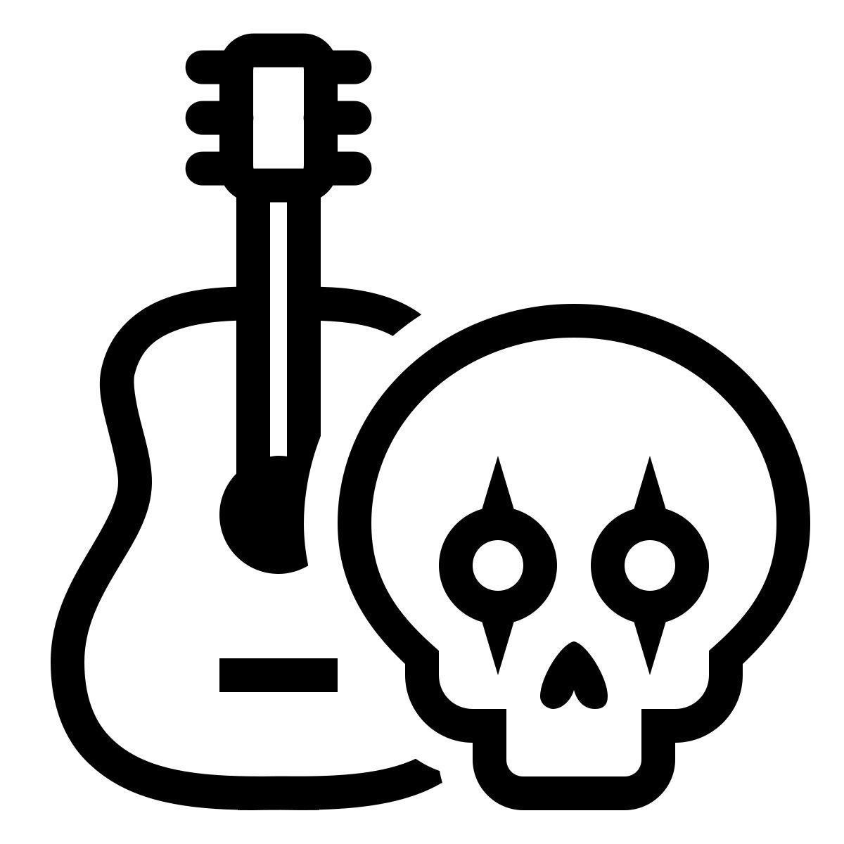 ios 17 outlined style 악기 icon