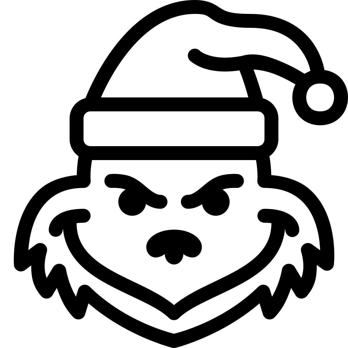 ios 17 outlined style 格林奇 icon