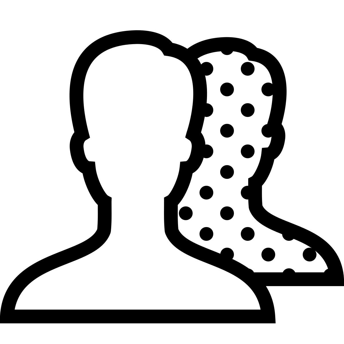 ios 17 outlined style 选择的集团背景 icon