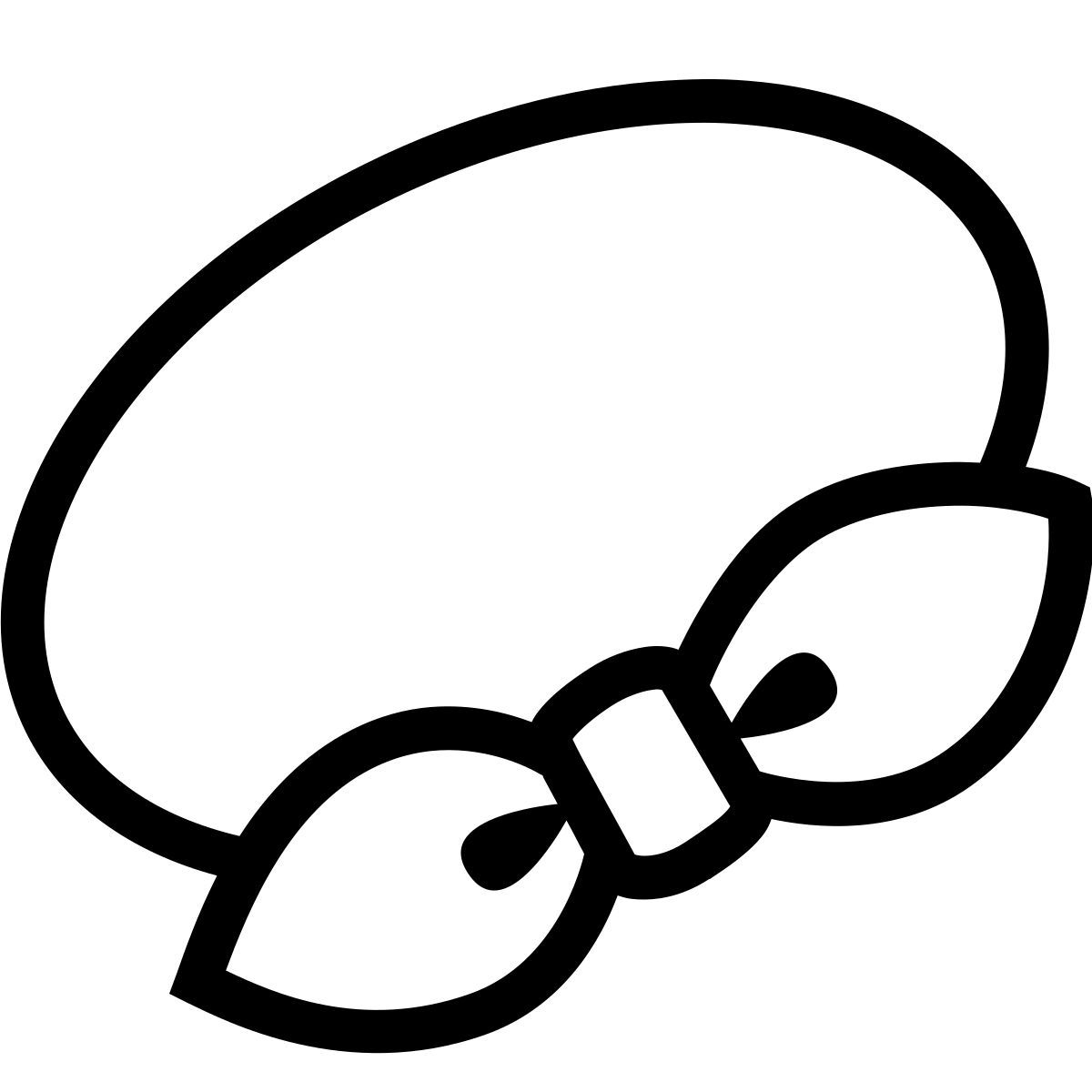 ios 17 outlined style cinta para el cabello icon