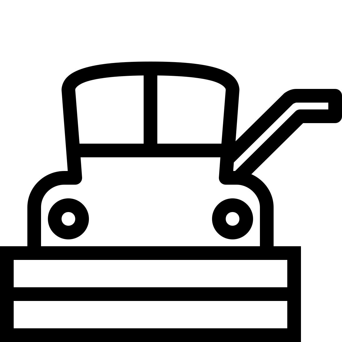 ios 17 outlined style 기계 icon