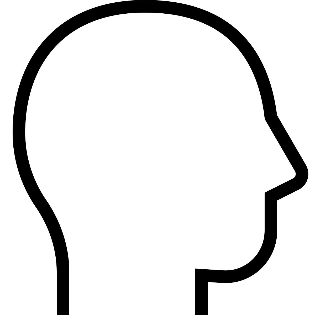 ios 17 outlined style kopfprofil icon