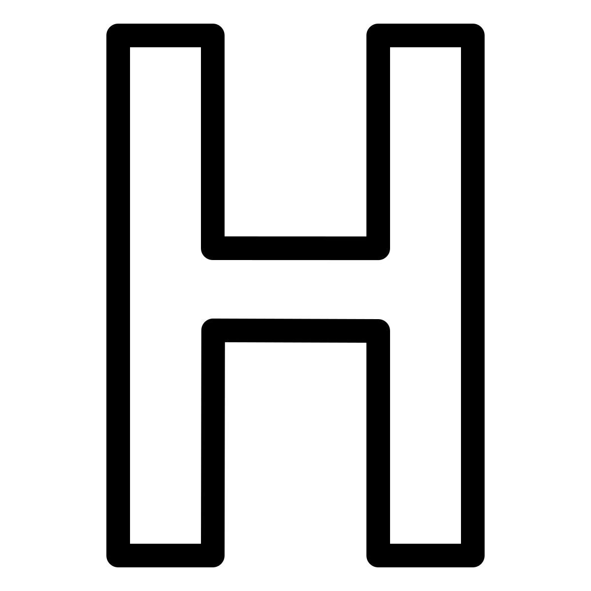 ios 17 outlined style 머리글 icon