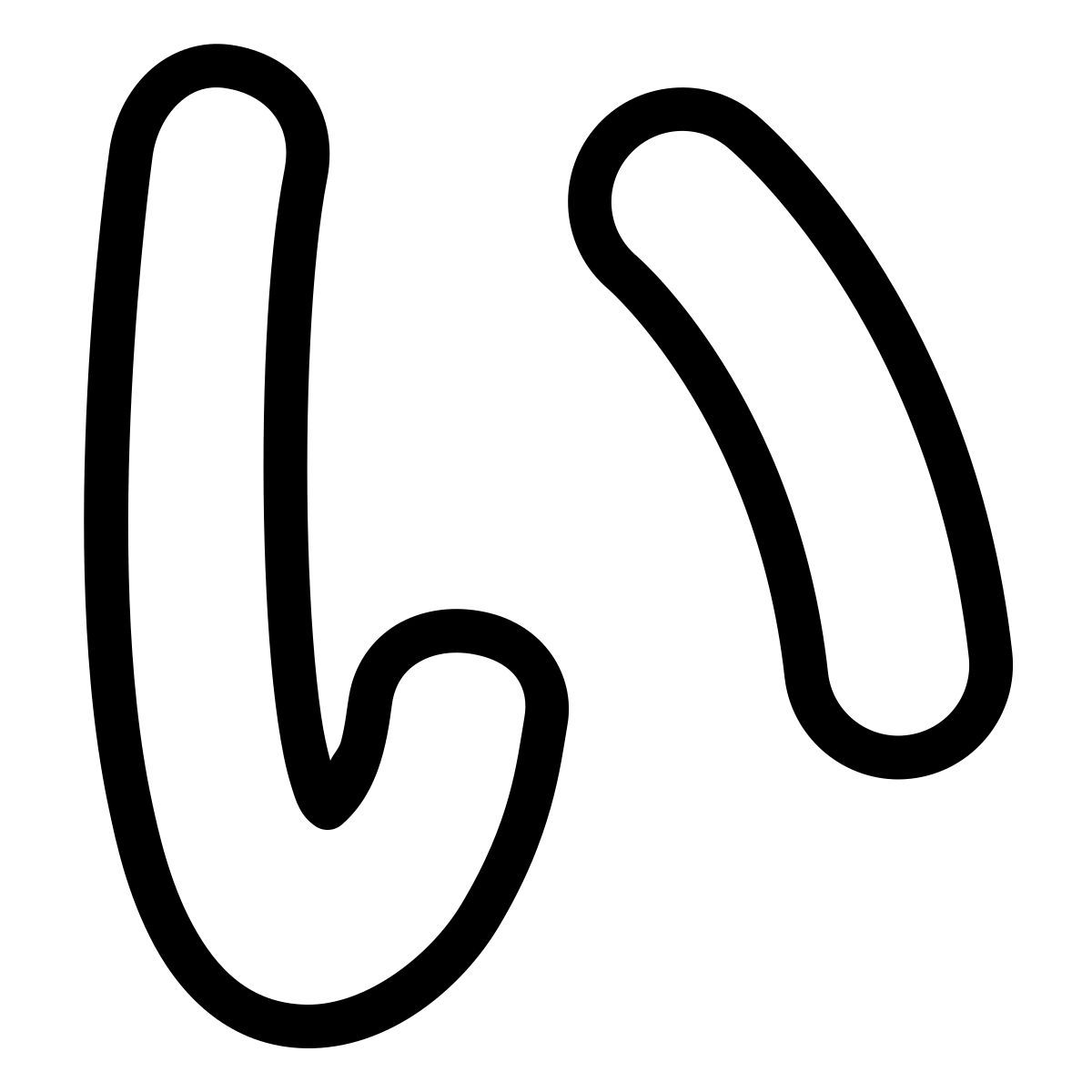 ios 17 outlined style hiragana i icon