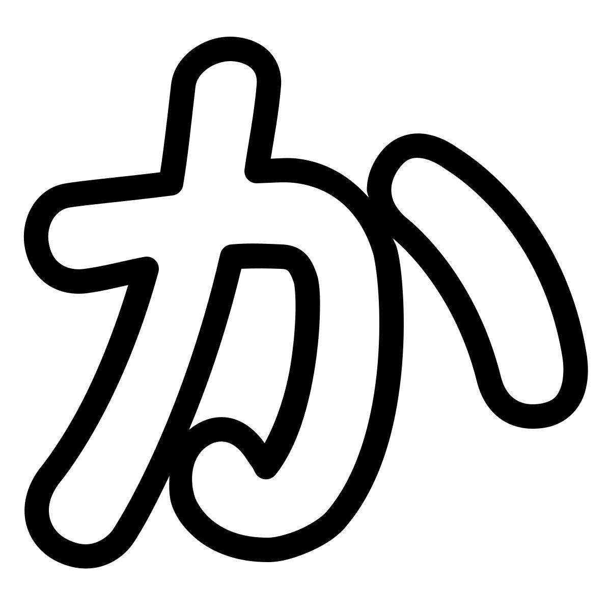 ios 17 outlined style hiragana ka icon