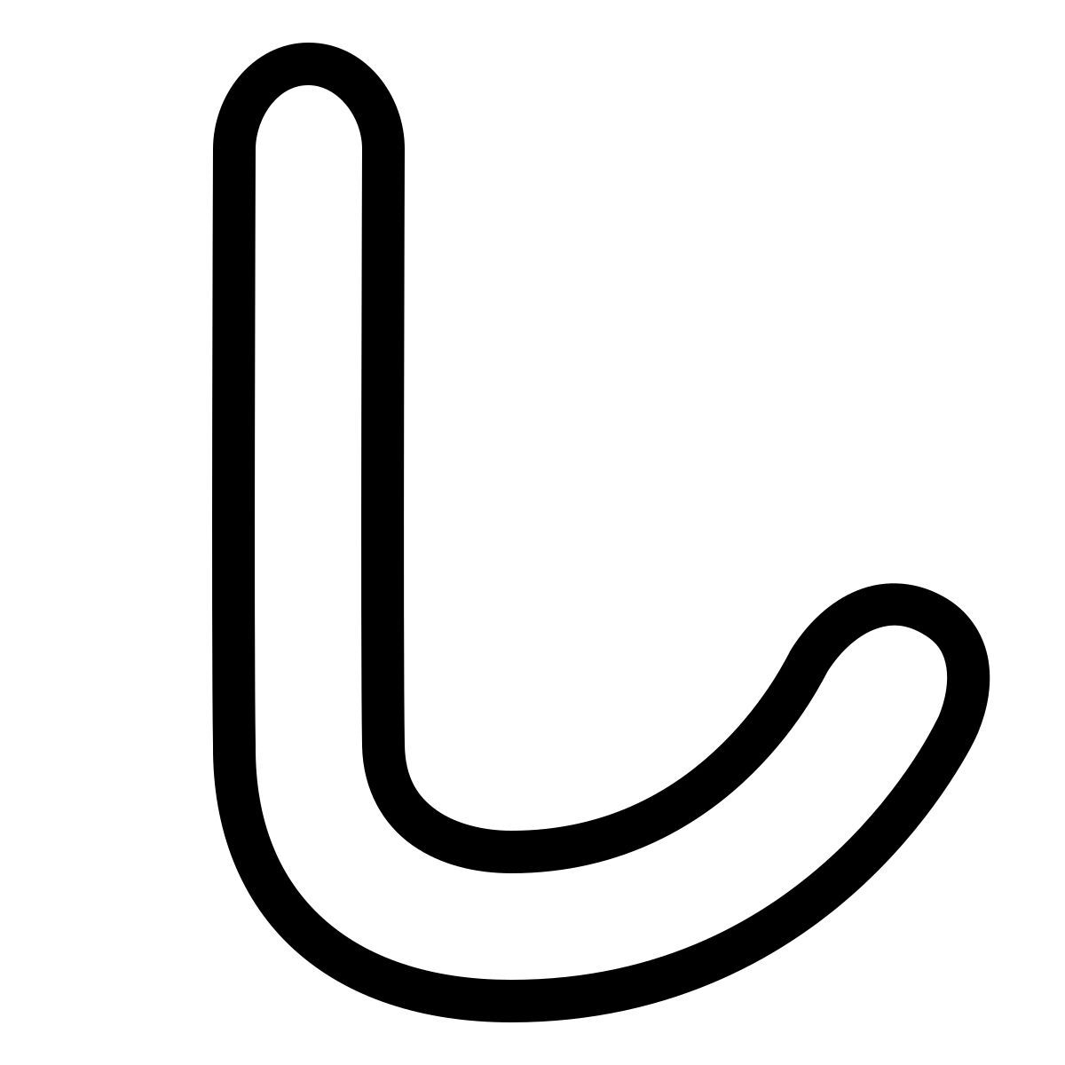 ios 17 outlined style hiragana shi icon
