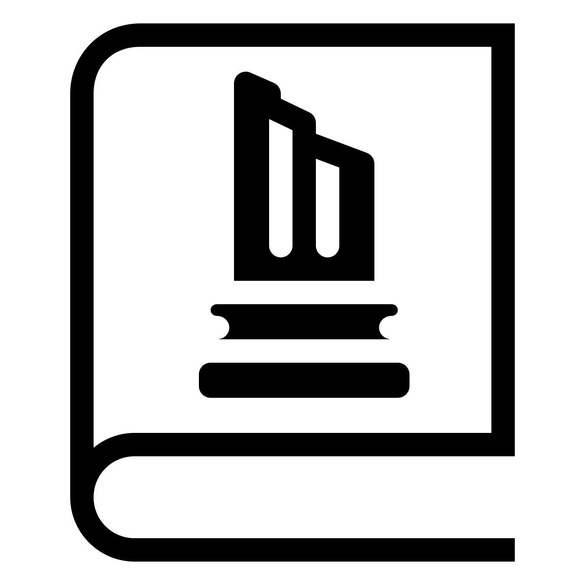 ios 17 outlined style livre d'histoire icon