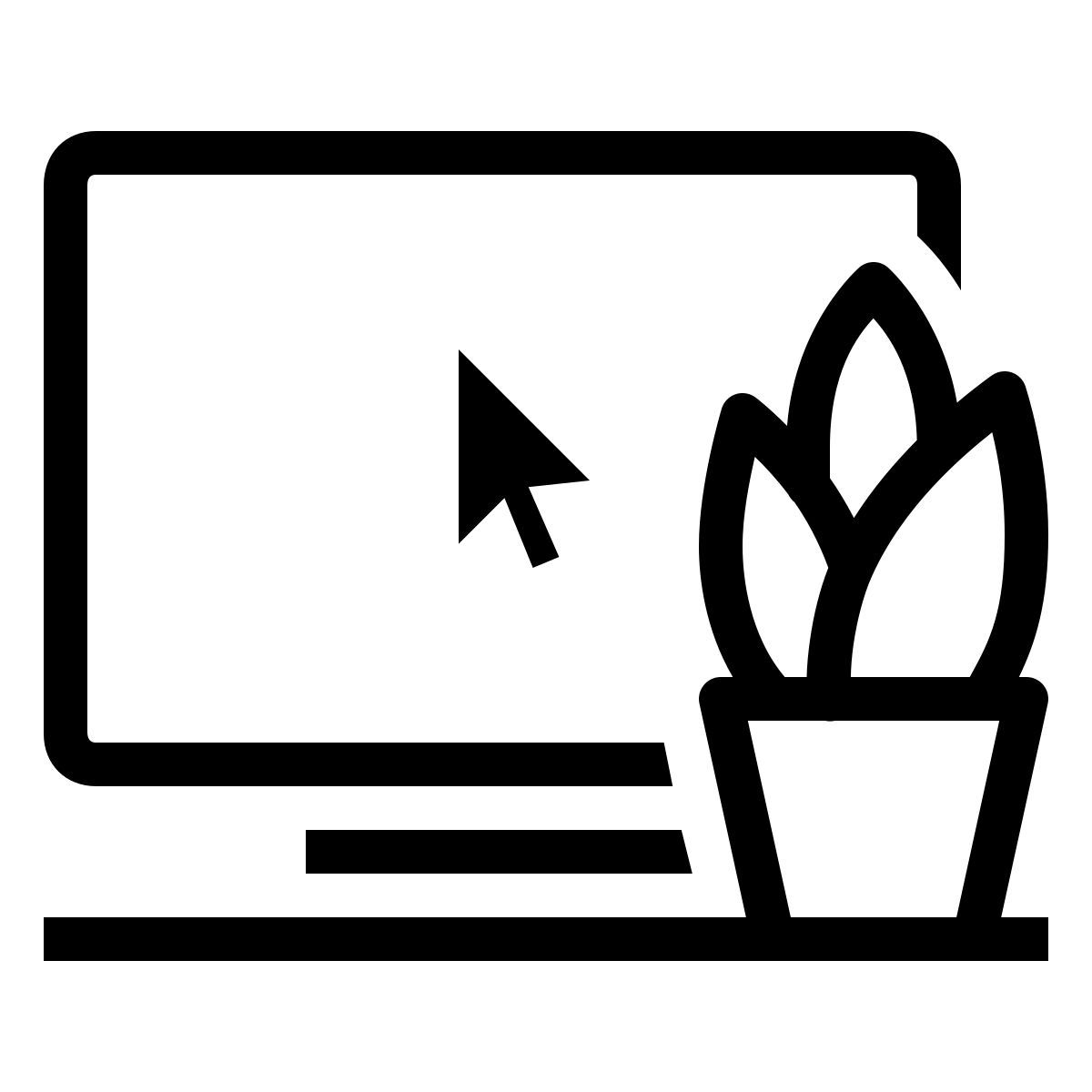 ios 17 outlined style oficina en casa icon