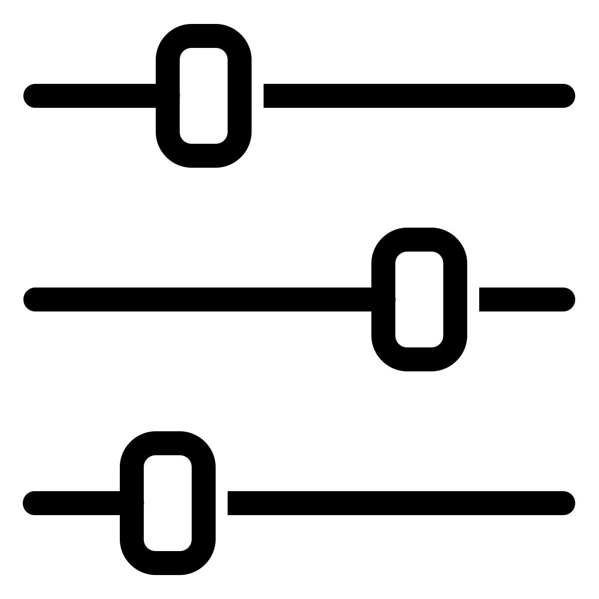 ios 17 outlined style mezclador horizontal ajustes icon