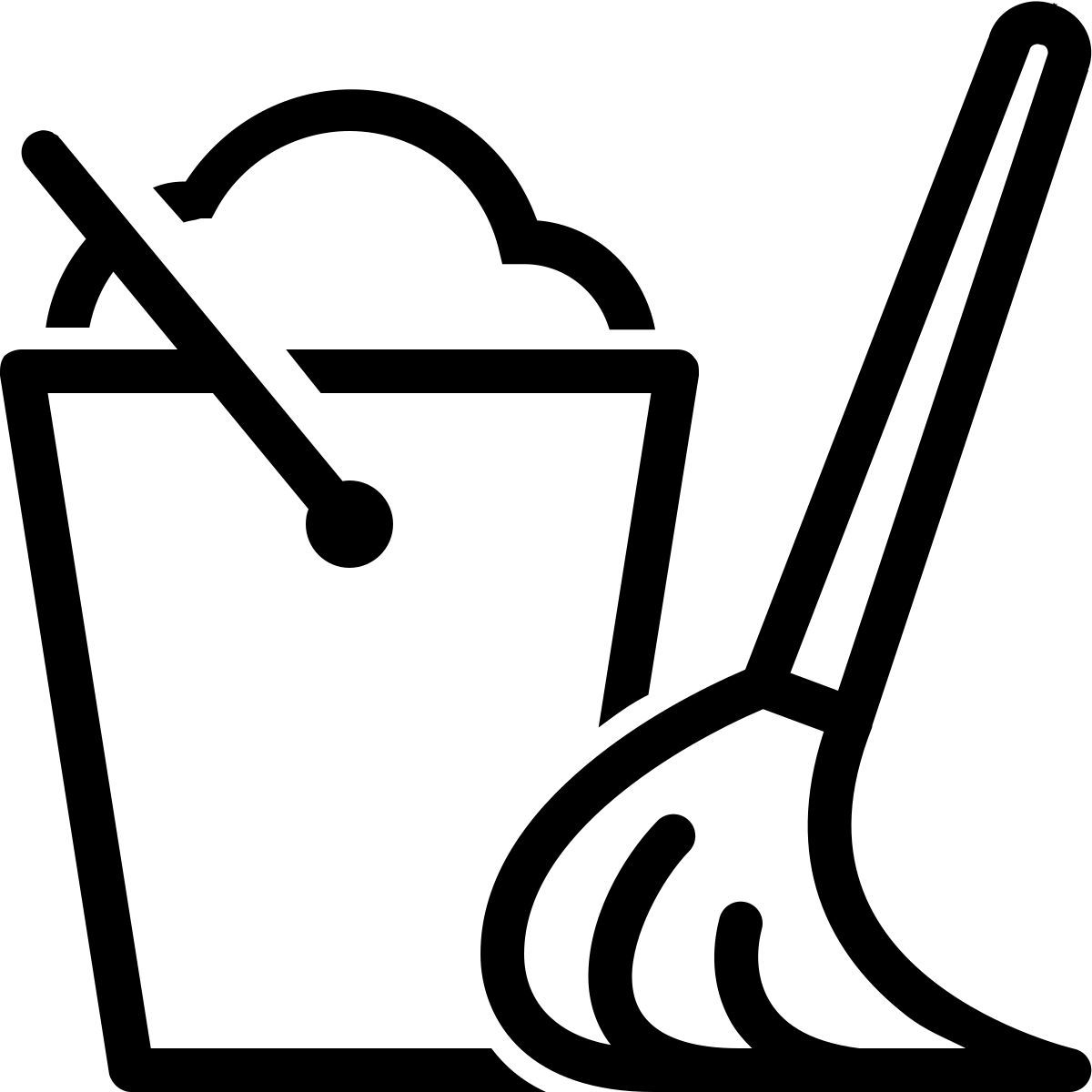 ios 17 outlined style housekeeping icon