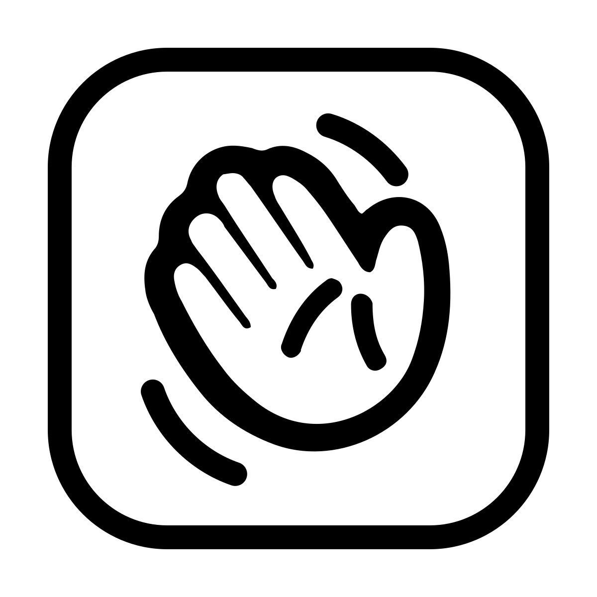 ios 17 outlined style 하우스 파티 icon