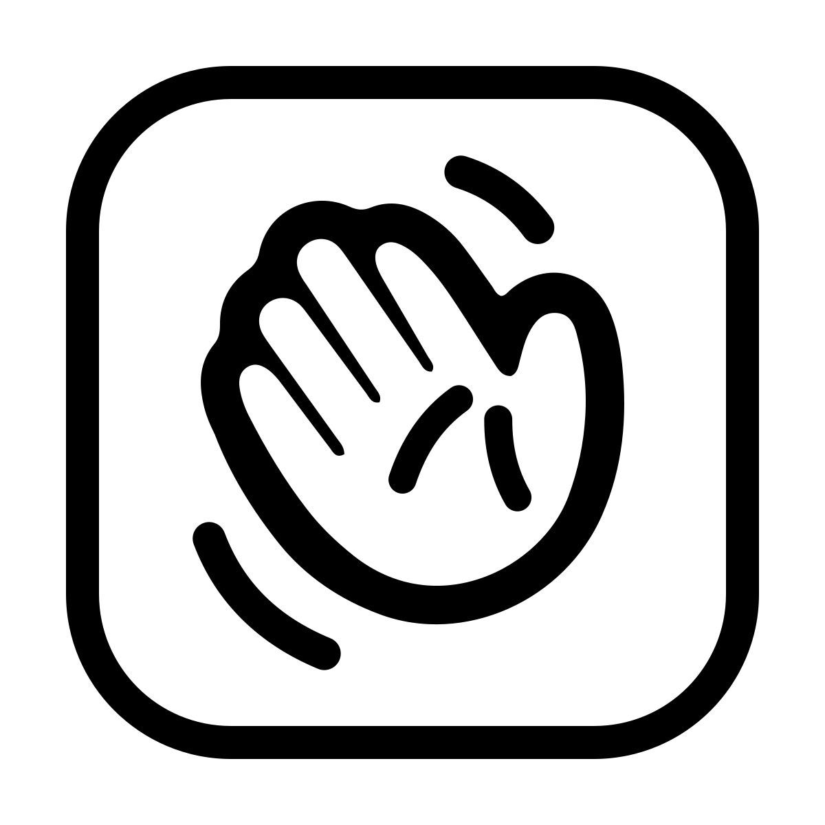 ios 17 outlined style 하우스 파티 icon