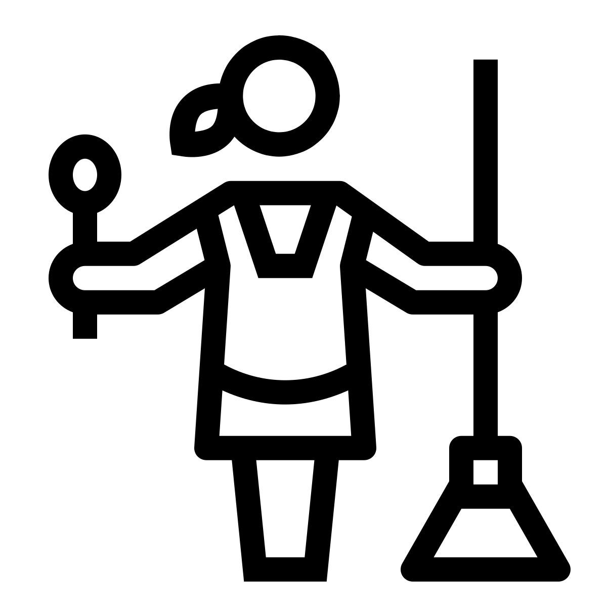 ios 17 outlined style dona de casa icon