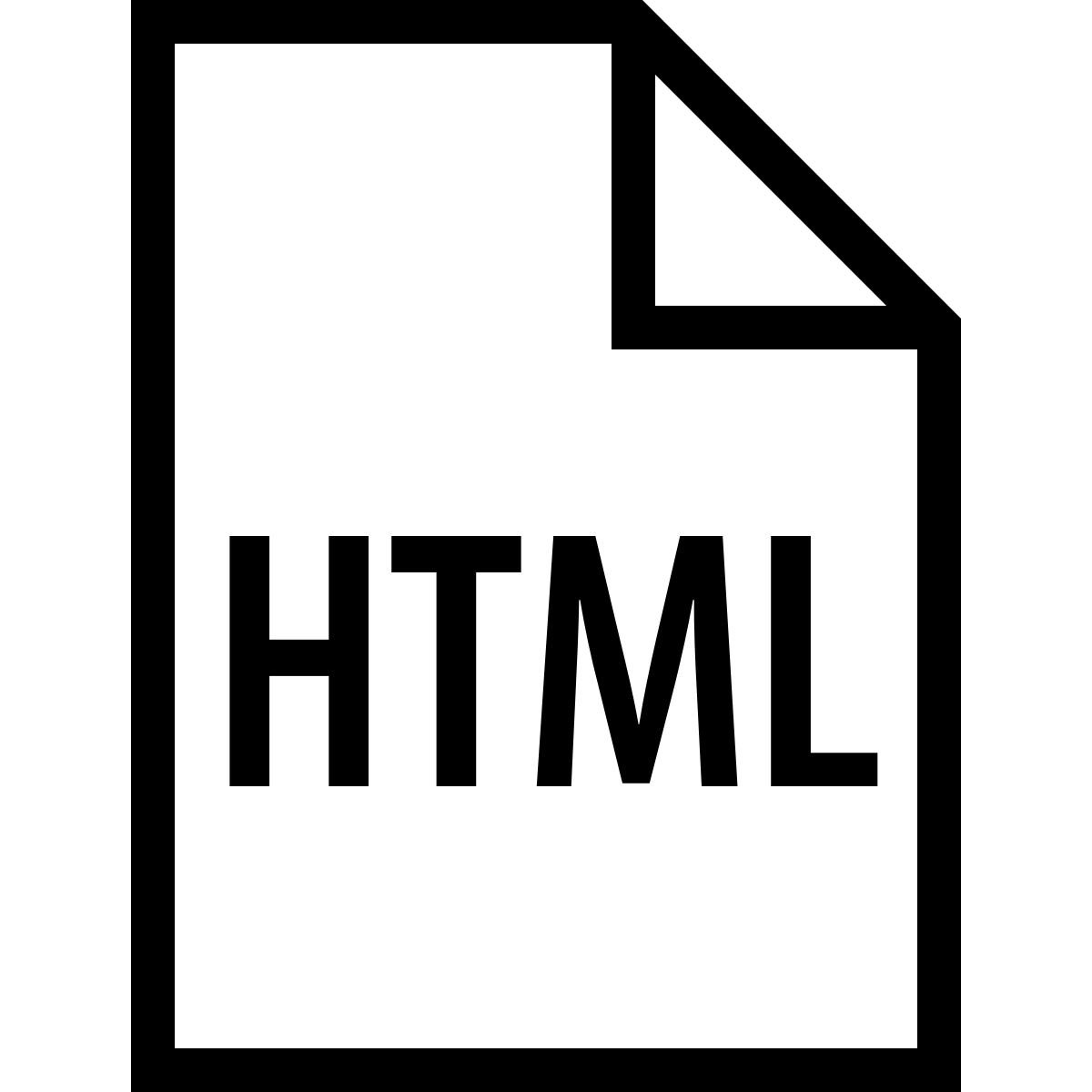 ios 17 outlined style html filetype icon