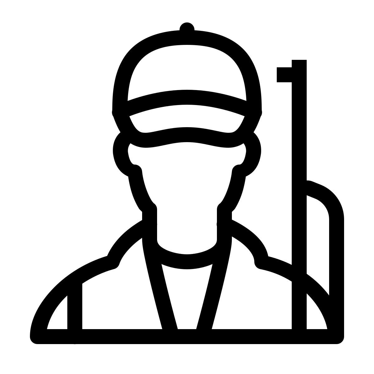 ios 17 outlined style 사냥꾼 icon