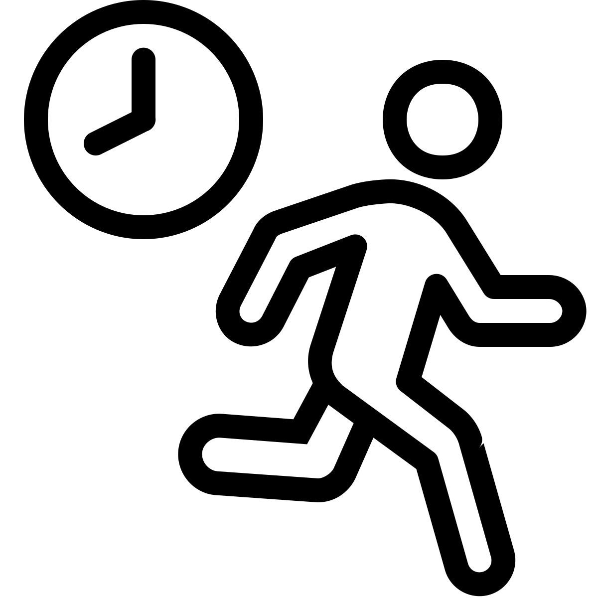 ios 17 outlined style 서두르다 icon