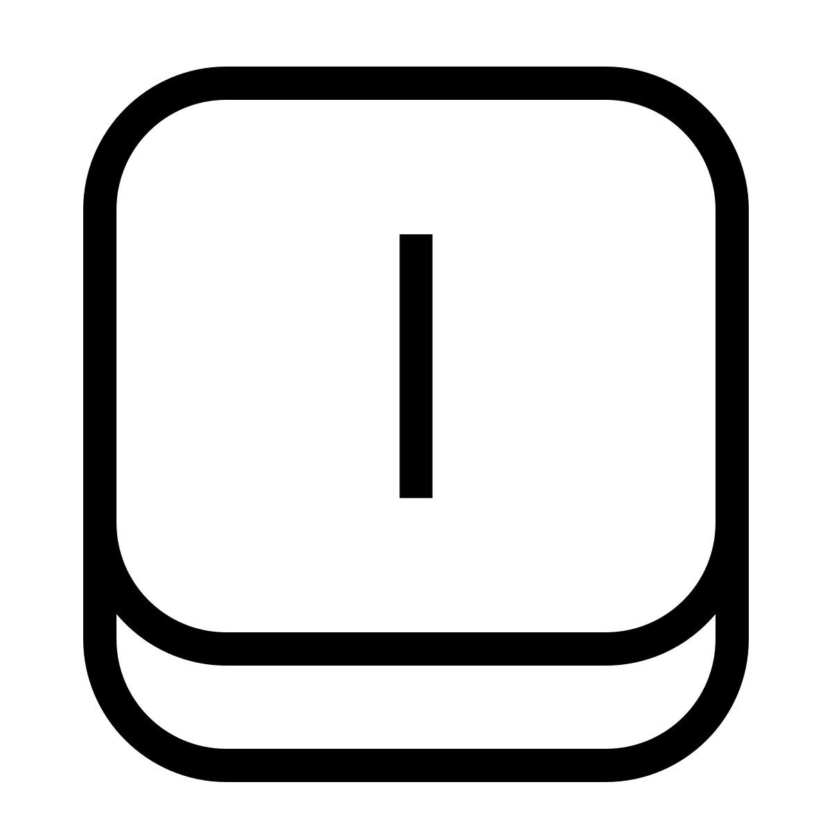 ios 17 outlined style i clave icon