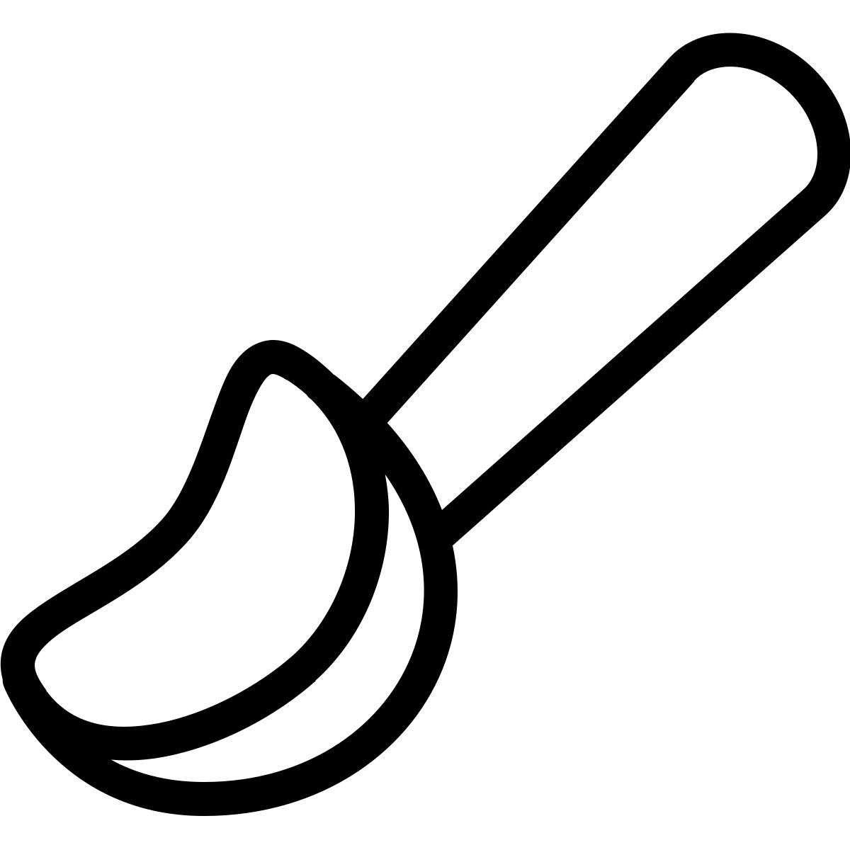 ios 17 outlined style schaufel icon